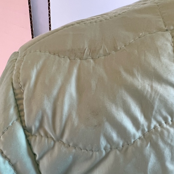 The North Face Mint Green with Purple detail Puffer Jacket Size Small - Picture 9 of 9